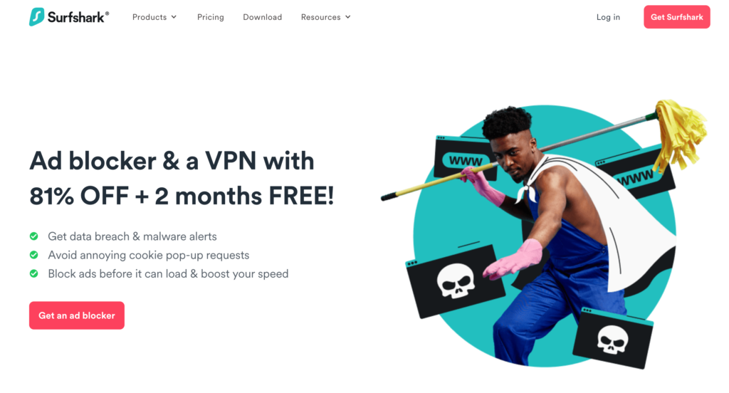 Скриншот Surfshark CleanWeb