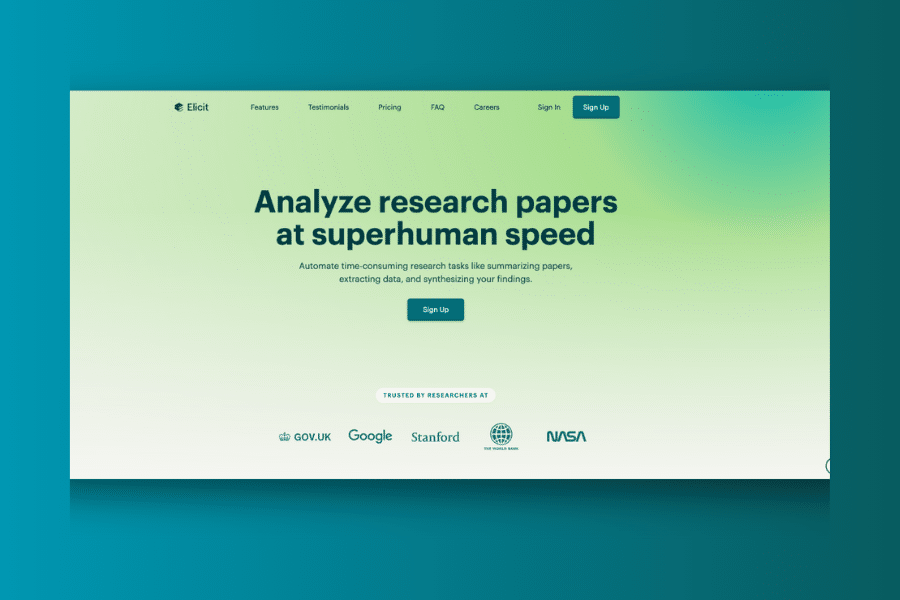 Elicit AI Review