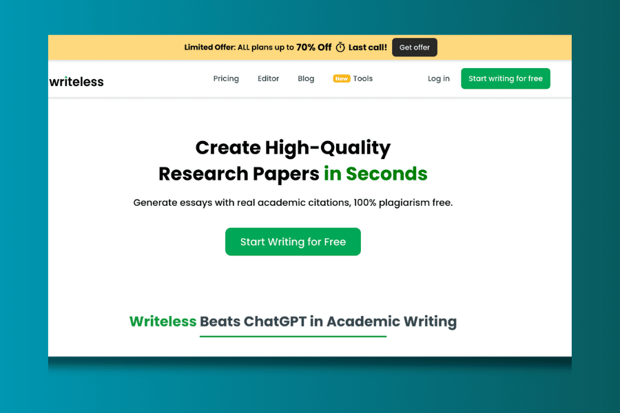 Writeless AI